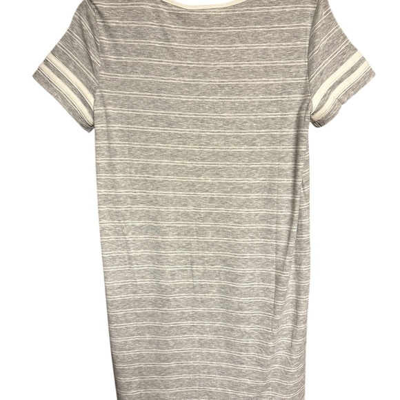 Pink Rose Gray and White Striped Top - Picture 3 of 3